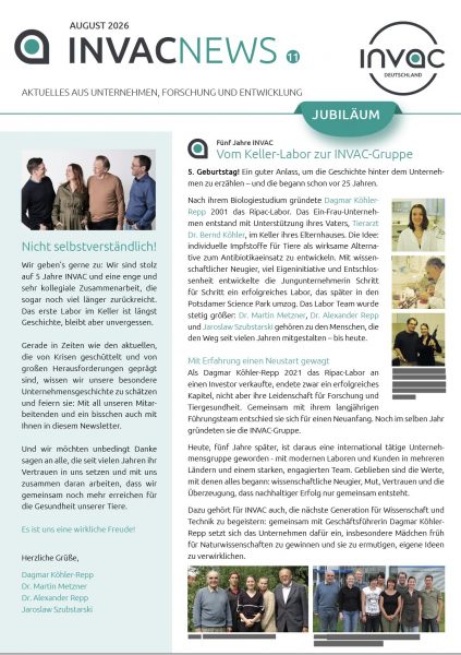 Fünf Jahre INVAC